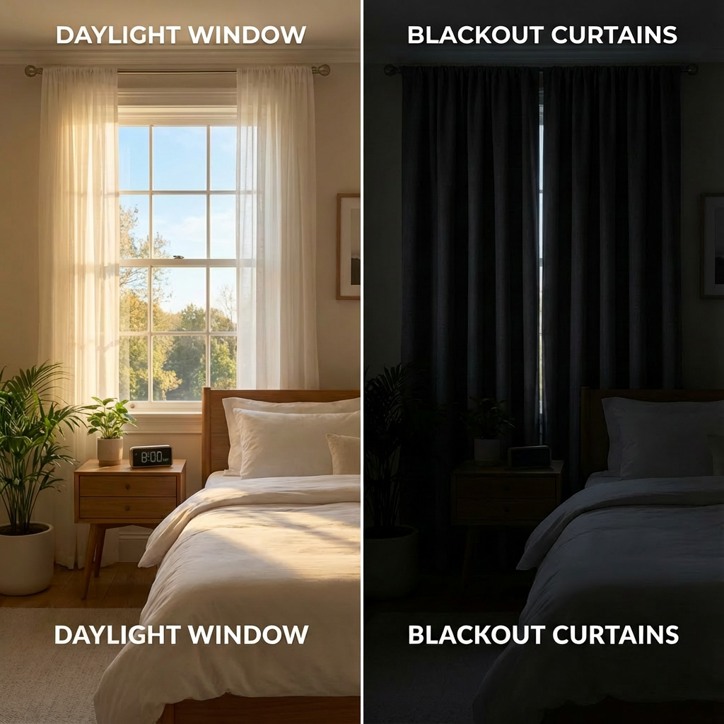 Blackout Sleep Curtains (2 Panels Included) – Complete Light Blocking for Deeper Sleep